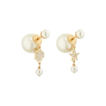 DIOR Metal Earrings Women's Gold