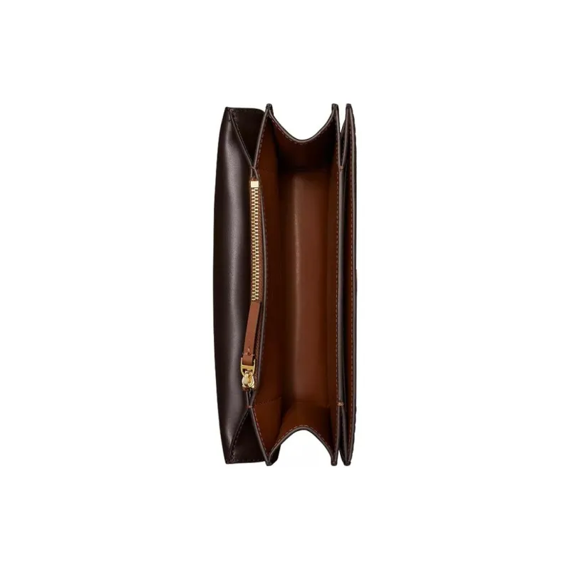 TORY BURCH Eleanor Leather Shoulder Bag Women's Brown-3
