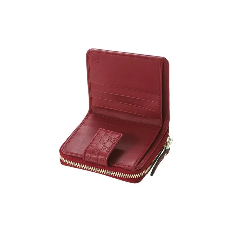 GUCCI Calfskin Wallet Men's Red-4
