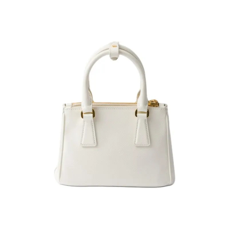 PRADA Galleria Killer Bag Leather Shoulder Bag Crossbody Bag Handbag Mini Women's White-2