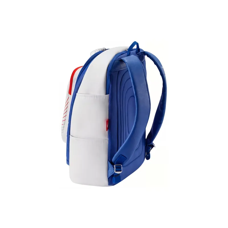 LiNing Badminton Series Eco Friendly PU Backpack Regular Unisex White & Blue Red-1