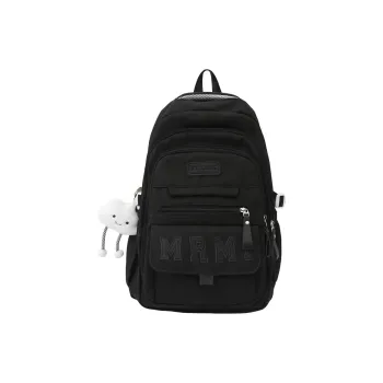 NIGEER Nylon Backpack Regular Women's Black/Yellow/White/Pink/Red/Blue