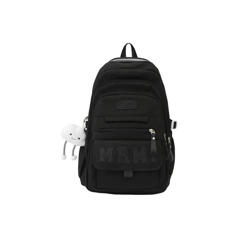 NIGEER Nylon Backpack Regular Women's Black/Yellow/White/Pink/Red/Blue-0