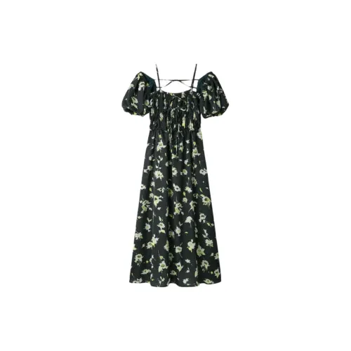 Lily Brown Short-Sleeved Dresses Women's