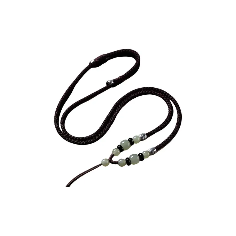 Andaozi Hetian Jade Necklaces Green Jade Unisex-6