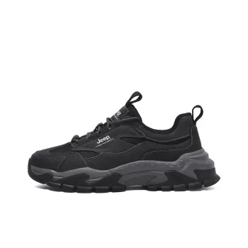 Jeep Low Top Chunky Sneakers Unisex Black