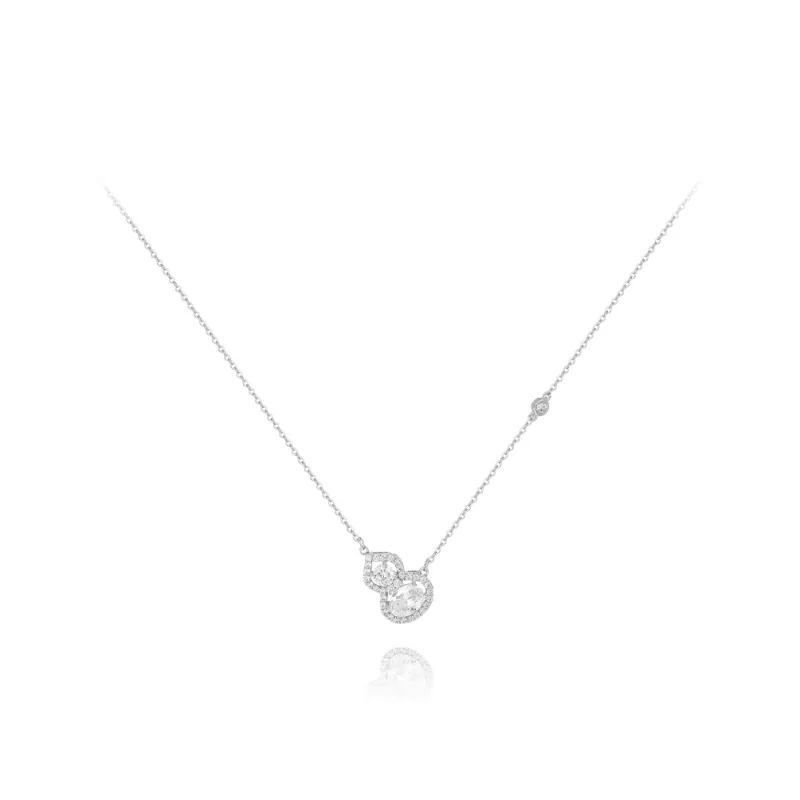 KUMET Zircon Necklaces Women's Same For Couples-7