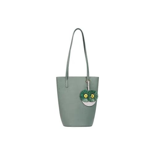 WANACCESSORY Cow Leather Bucket Bags Shoulder Bags Medium Large Women's Multicolor