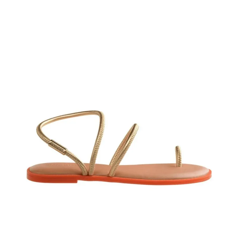 Havaianas Una Pitanga One Strap Sandals Women's Gold-1