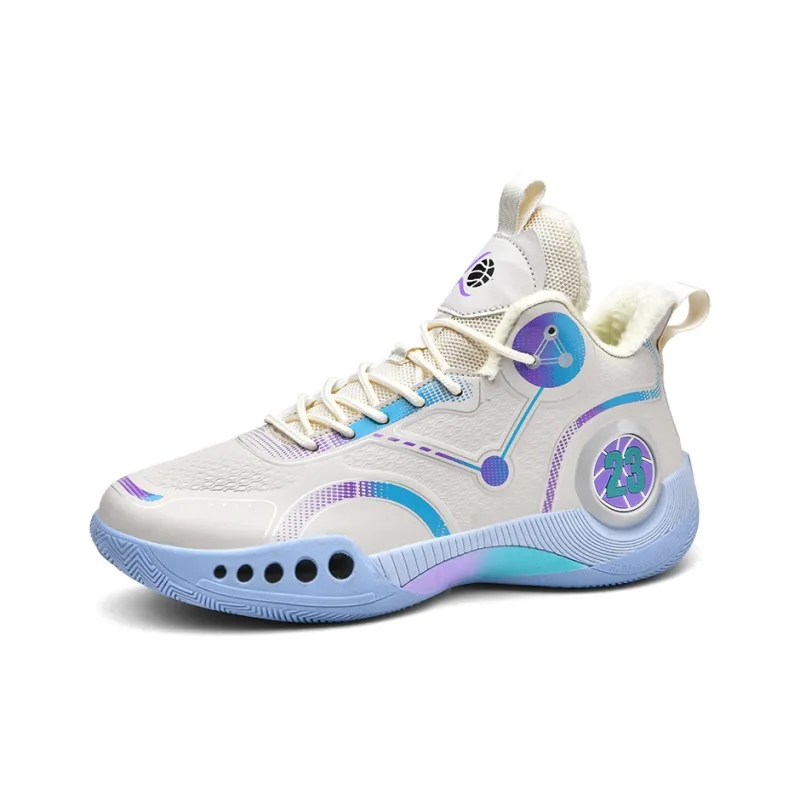 MUSNODO Cushioning, Slip Resistant, Abrasion Resistant, Breathable, Coverage, Rebound Mid Top Basketball Shoes Unisex-31