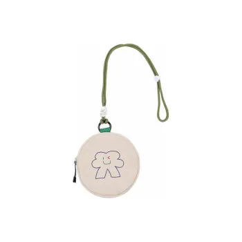 ACMEITEM Polyamide Small Round Bag Shoulder Bag Crossbody Bag Unisex Beige