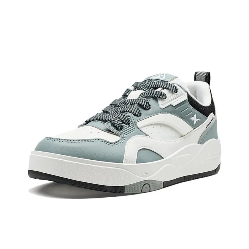 XTEP Master Of The Beast Anti Slip Wear Resistant Low Top Skateboard Shoes Men's Blue White Black-1