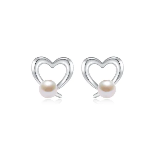 DESIGN CIRCLES S925 Silver Stud Earrings Women's