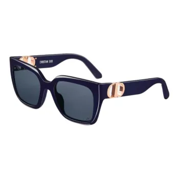 DIOR Acetate Square Sunglasses Women's Blue