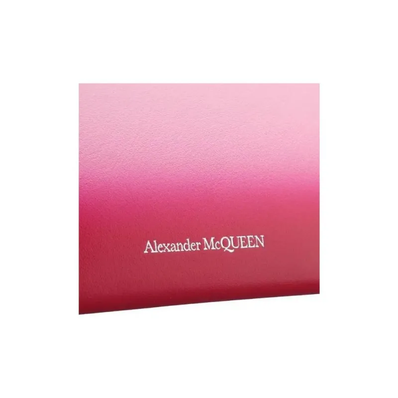 Alexander McQueen Leather Wallet Women's Red-4