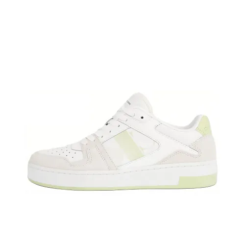 CKJ CALVIN KLEIN JEANS Low-Top Skateboard Shoes Women's White Shorts