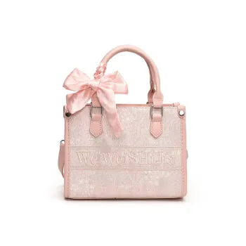 Morellybear PU Handbag Crossbody Bag Regular Women's Pink/Gray/Blue