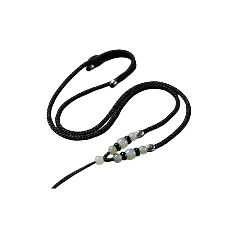 Andaozi Hetian Jade Necklaces Green Jade Unisex-4