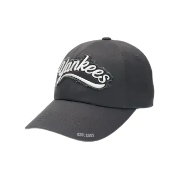 MLB Cotton Baseball Cap For Sun Protection Unisex Charcoal Gray