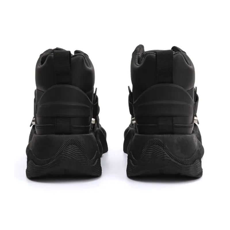 TOM TAILOR Obsidian Urban Techwear Trendy Boots Slip Resistant High Top Chunky Sneakers Men's-5