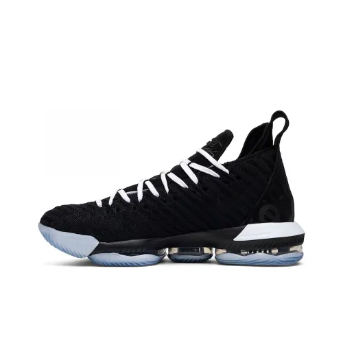 Nike Lebron 16 Basketball Shoes Unisex Mid-Top Black/White