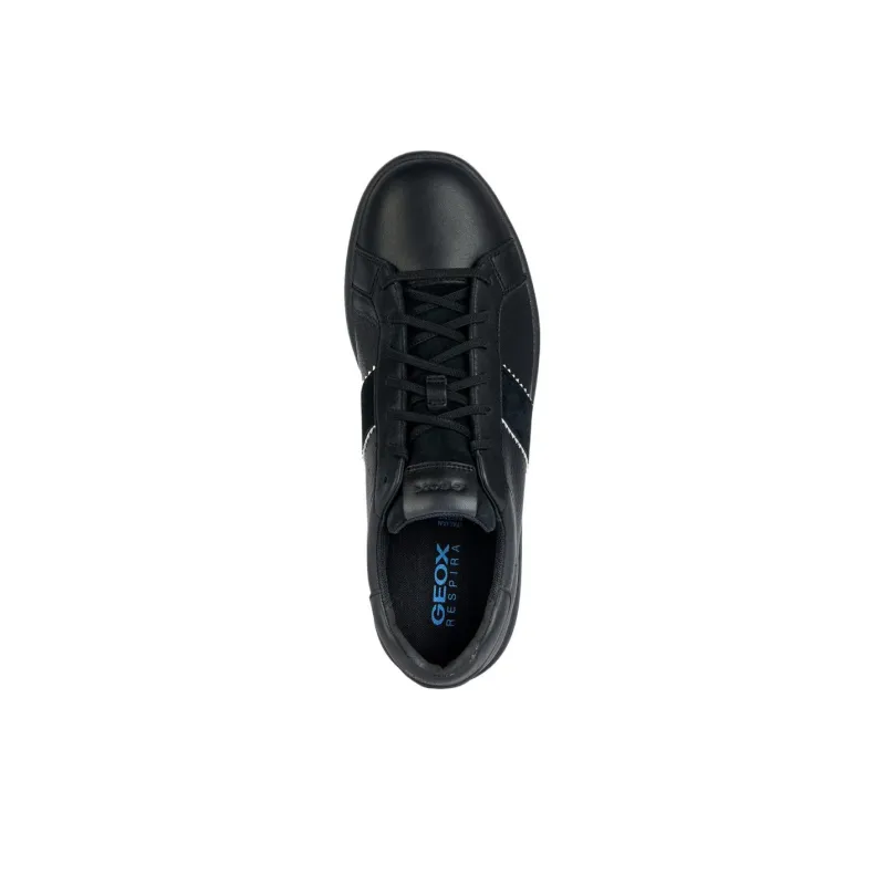 GEOX Spherica Vs Ec4 Anti-Slip Wear-Resistant Low-Top Casual Shoes Men's Black-4