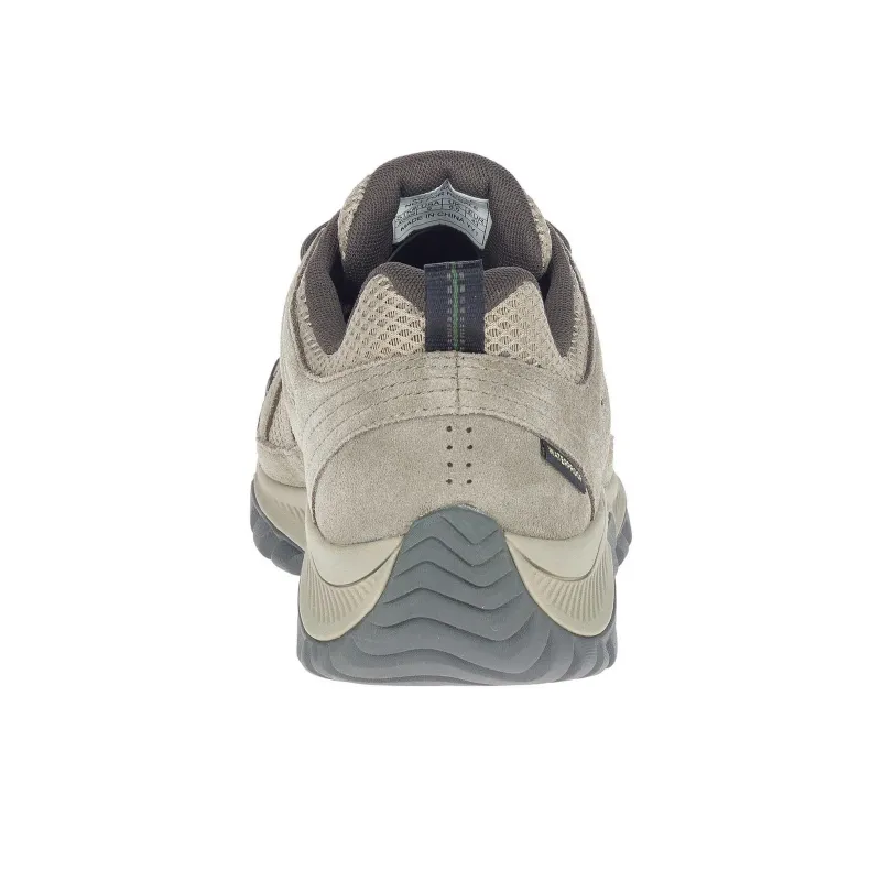 MERRELL Oakcreek Slip-Resistant Water-Resistant Low-Top Hiking Shoes Men's Gray-3