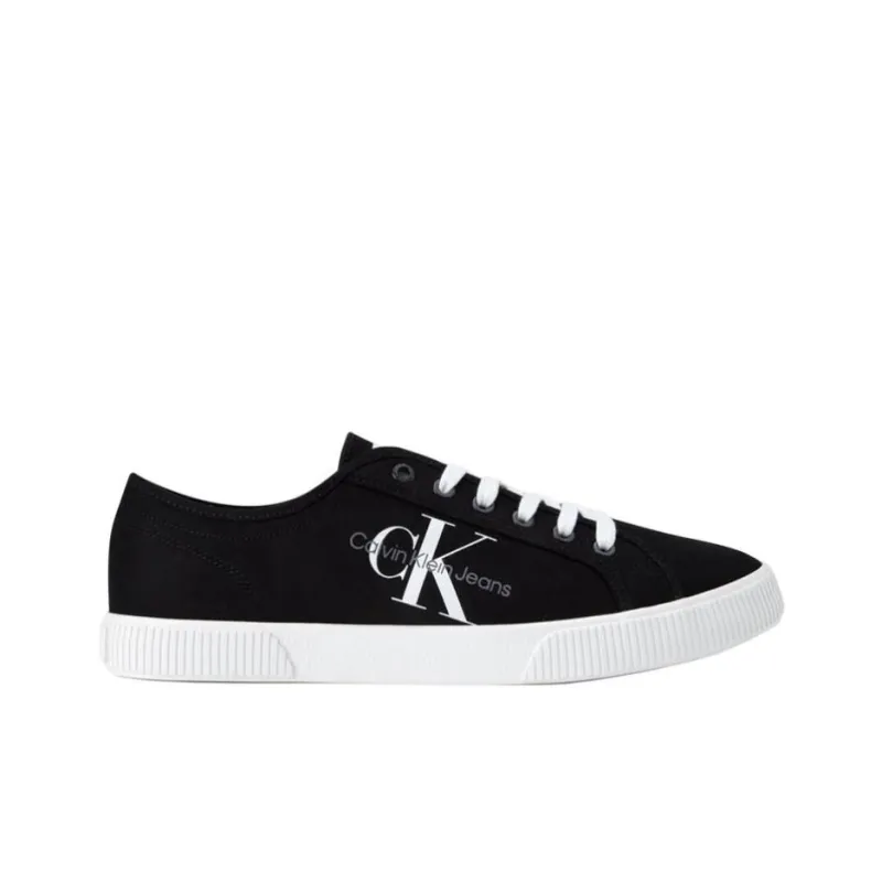 CKJ CALVIN KLEIN JEANS Low Top Skateboard Shoes Men's Black-1