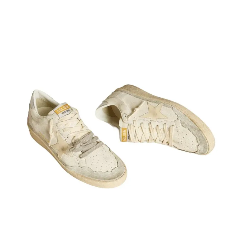 Golden Goose Ball Star Low Top Skateboard Shoes Women's Beige-2