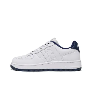 Kappa Back to Back Thermal Slip Resistant And Abrasion Resistant Low Top Skateboard Shoes Unisex White Blue