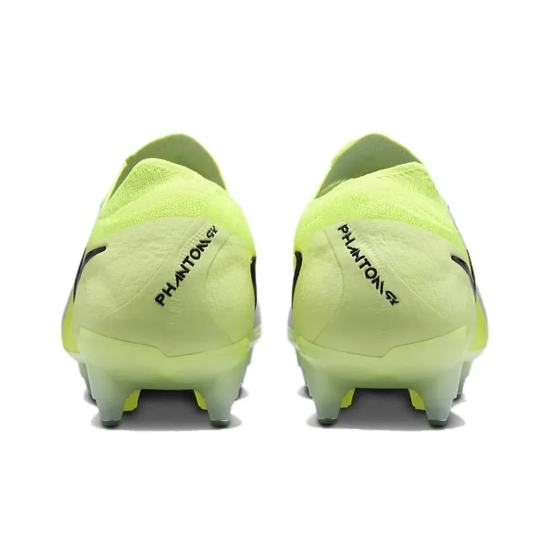 Nike Phantom GX 2 Elite SG Metal Long Studs Anti Slip Wear Resistant Soccer Shoes Unisex Silver Yellow-4
