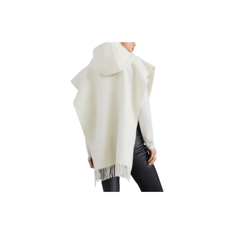 Brunello Cucinelli Hooded Fringed Poncho-2
