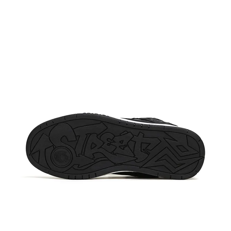 YJ MK Lightning 003 Low Top Skateboard Shoes Unisex Black White-4