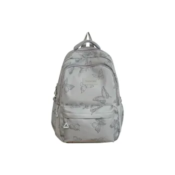 NIGEER Nylon Backpack Regular Women's Gray/White/Green/Black