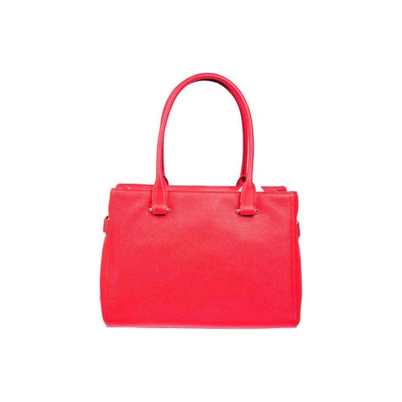 COACH Leather Handbag Tubas Women's Red-2