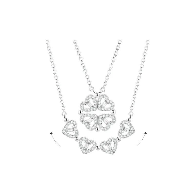 Huaying S925 Silver Comes With Necklace For Girl Women's Good Luck-0