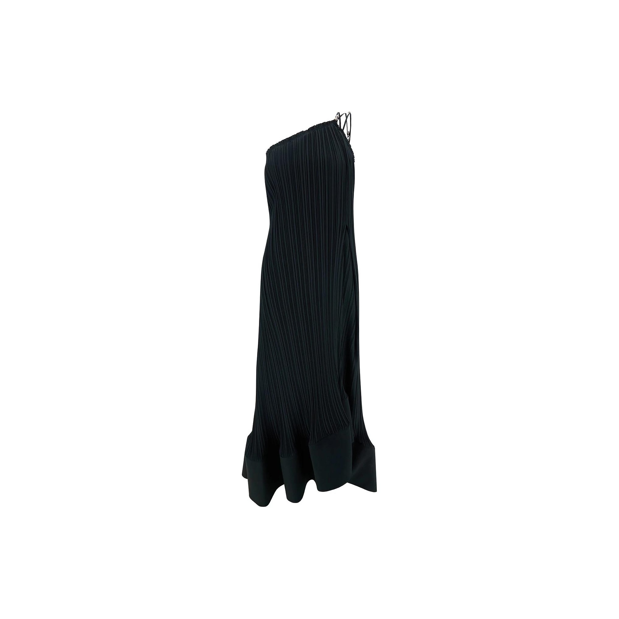t*n様 MG06106★LANVIN 42サイズ　ジグザグパターン レディース Lanvin Slip Dresses Women's Black - POIZON