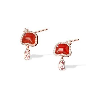 BLANK IN BLANK Zircon Earrings Women's