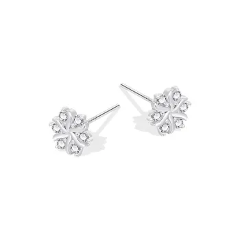 ETAHLOVE Sterling Silver Stud Earrings Women's Love Confession Birthday Gift