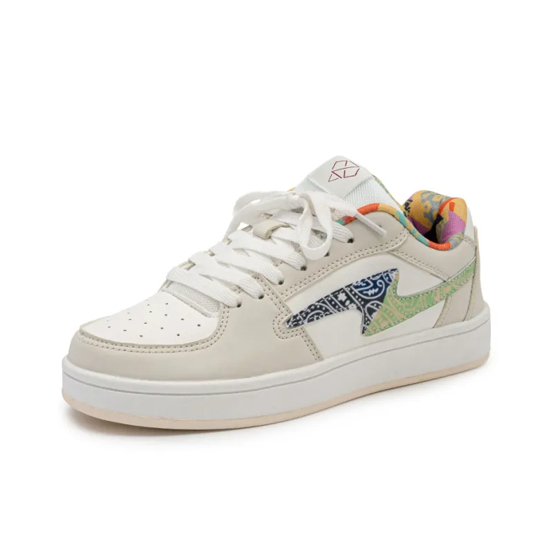 Medd Non slip Lightweight Low Top Skateboard Shoes Unisex Paisley-1