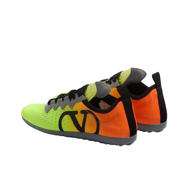 Valentino Chromathon Low Top Casual Shoes Women's Neon Yellow-3