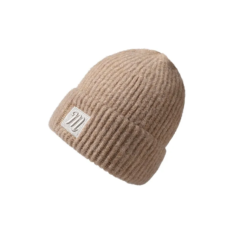 15 MINS Cashmere Blend Beanies Unisex Ecru Oat Gray Black-6