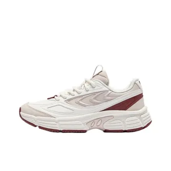 Erke Cushioned Slip Resistant Low Top Chunky Sneakers Women's White Pink