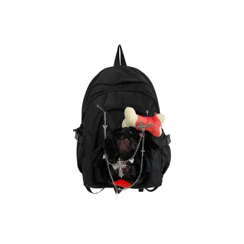 Alcohol Dragon Nylon Backpack Regular Unisex Black