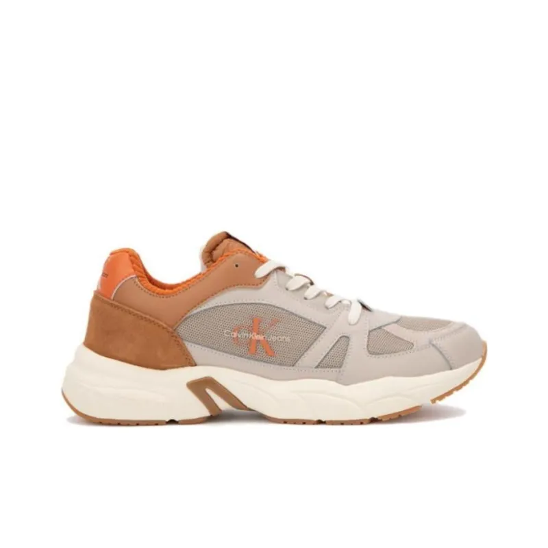 CKJ CALVIN KLEIN JEANS Low-Top Casual Shoes Men's Orange-1