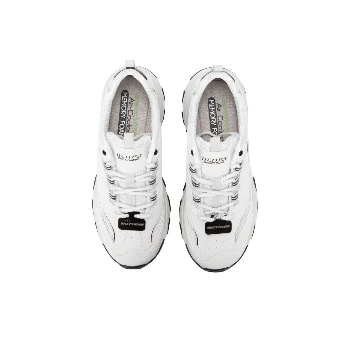 Skechers D'LITES 'White Black' - POIZON
