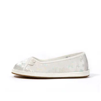 Old Meihua Casual Single Shoes Women's Silver