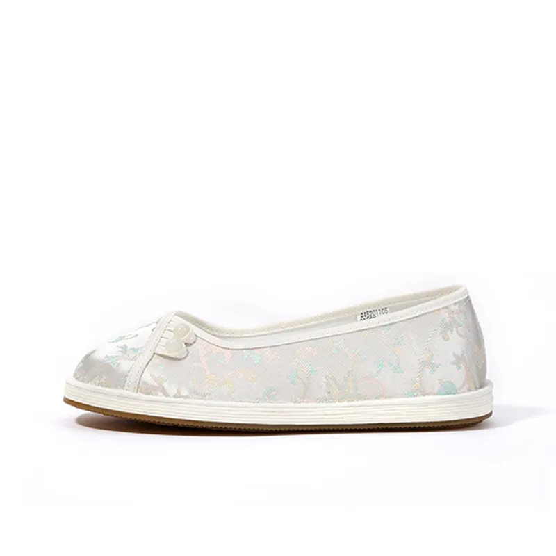 Old Meihua Casual Single Shoes Women's Silver-0