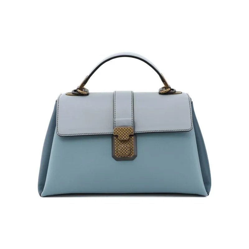 Bottega Veneta Calfskin One Shoulder Handbag Women's Light Blue-0