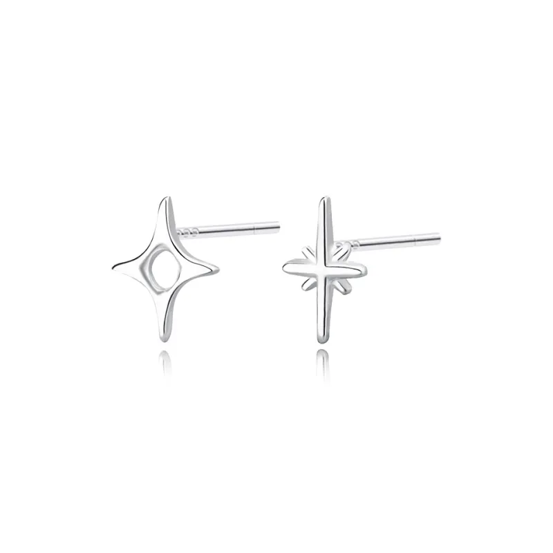 ETAHLOVE Sterling Silver Stud Earrings Women's Love Confession Birthday Gift-0
